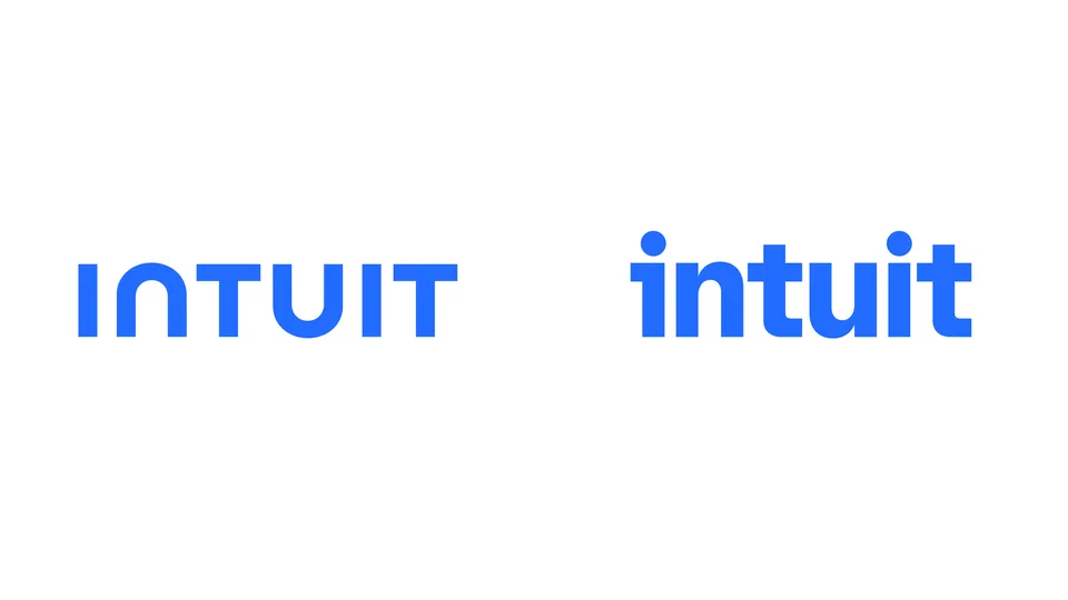 صورة من Brand New (UnderConsideration) · UnderConsideration عن هوية Intuit