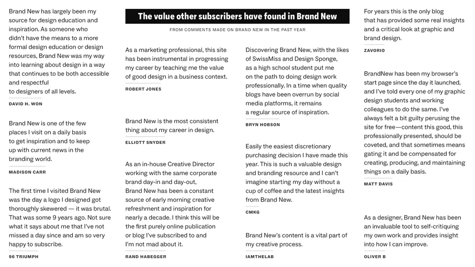 صورة من Brand New (UnderConsideration) عن هوية ثريد