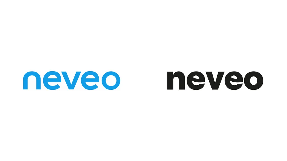صورة من Brand New (UnderConsideration) · UnderConsideration عن هوية Neveo
