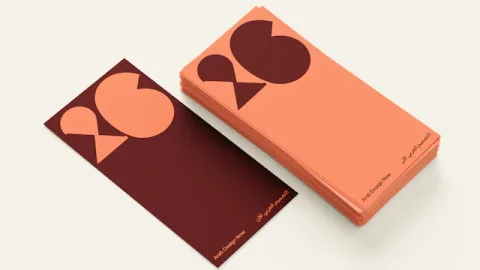 صورة من pentagram.com عن هوية Design Doha Biennial 2026