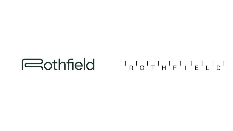 صورة من Brand New (UnderConsideration) · UnderConsideration عن هوية Rothfield